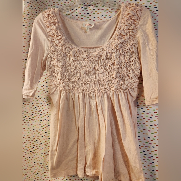 Pink Ruffled Top by Deletta - Picture 2 of 4